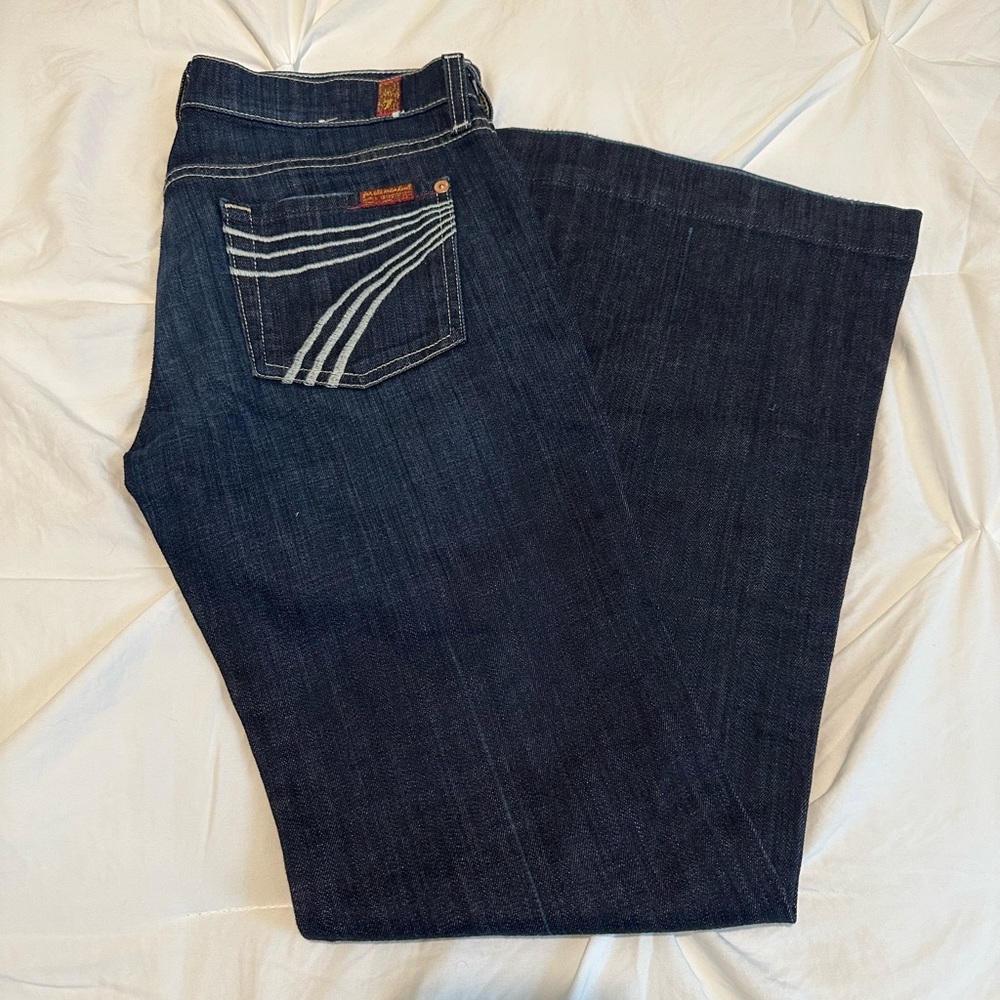 7 For All Man Kind Dojo Flare Jeans